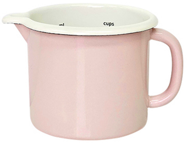 하울스홈 인덕션 본아페 파스텔 법랑 계량 저그 소 700ml, 10cm, 핑크, 1개