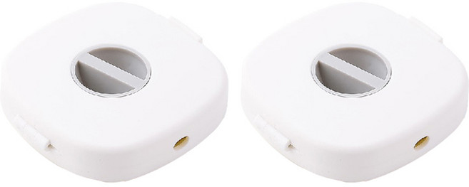 다이닝 스퀘어 회전 이어폰 정리 수납 케이스, 화이트 스타일6