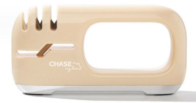 체이스마이홈 홈 나이프 샤프너 칼가위갈이, 크림, 1개