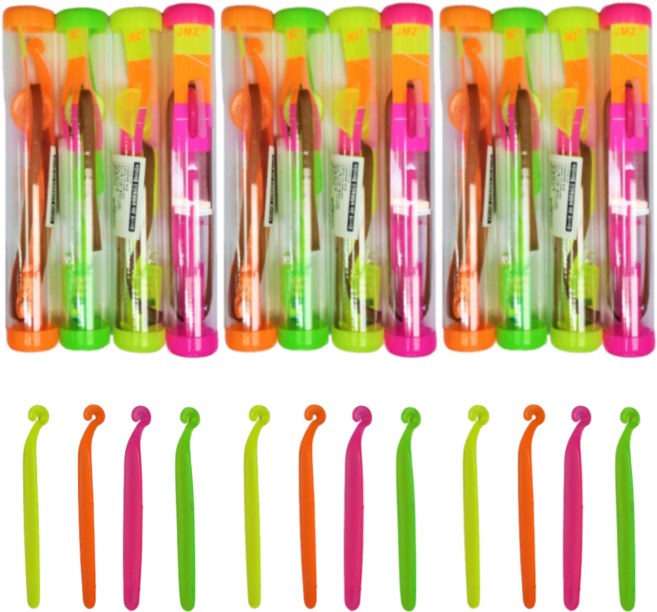 재미존 불빛 낙하산 4종 플라잉완구, 혼합색상, 3세트