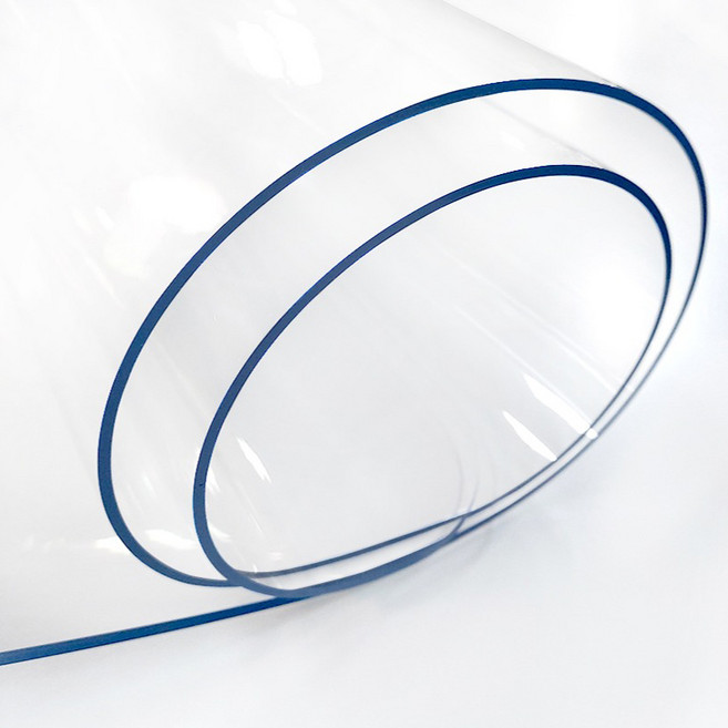 커버팩토리 책상 식탁 테이블 유리 대용 매트, 투명, 400 x 700 x 3mm, 1개