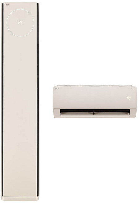 LG전자 62.6㎡(19평) + 18.7㎡(5.7평) 휘센 오브제컬렉션 타워2 사계절 스페셜 에어컨 FW19SETBA2 방문설치, 일반배관형