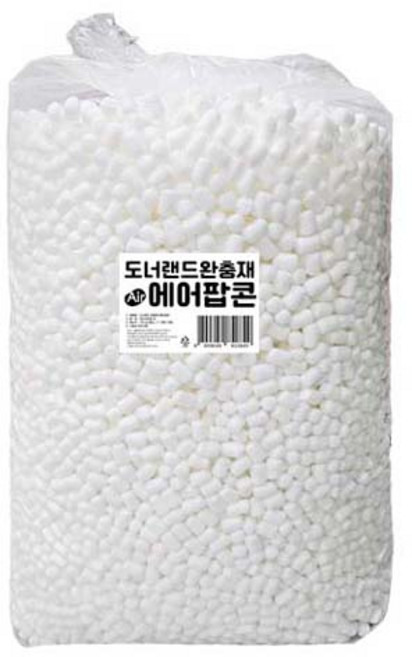 도너랜드 에어팝콘 옥수수 완충재 3kg, 화이트, 1개