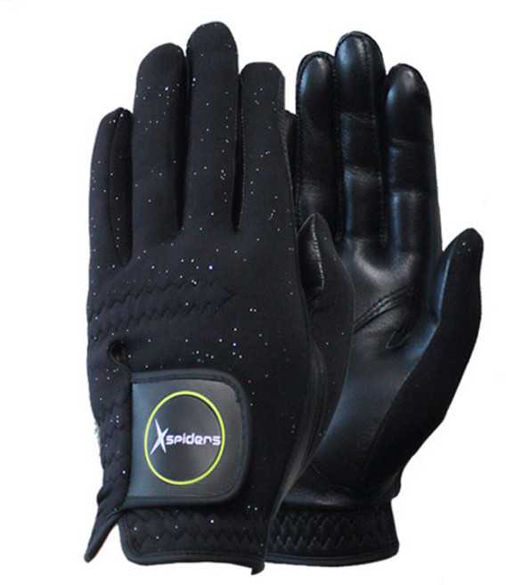 엑스스파이더스 남여공용 양피 샤인 겨울용 골프장갑 양손용, 1세트