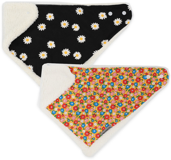 베베슈에뜨 유아용 테리 극세사 스노우빕 2종 세트