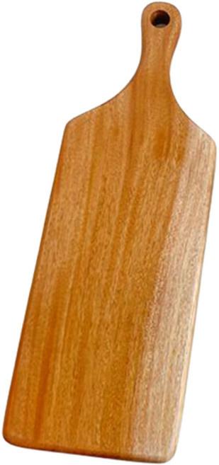 마호가니 손잡이 플레이팅 나무도마, 내츄럴, 1개