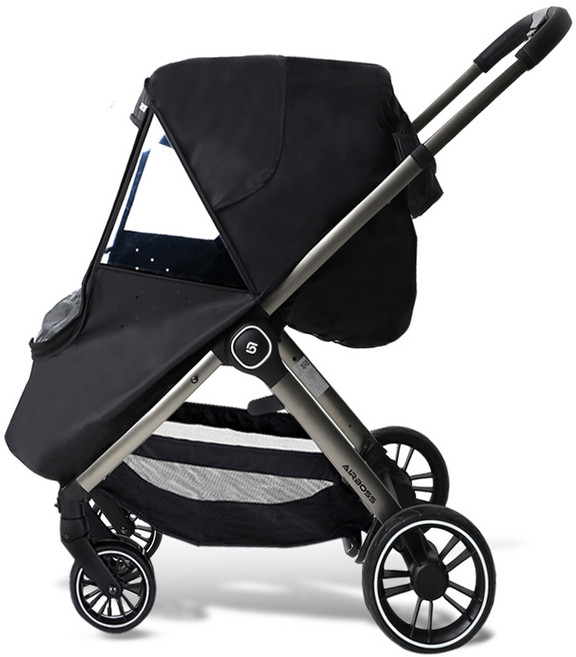 에어보스 유아용 코지 사계절 방풍커버, 모던 블랙, 1개