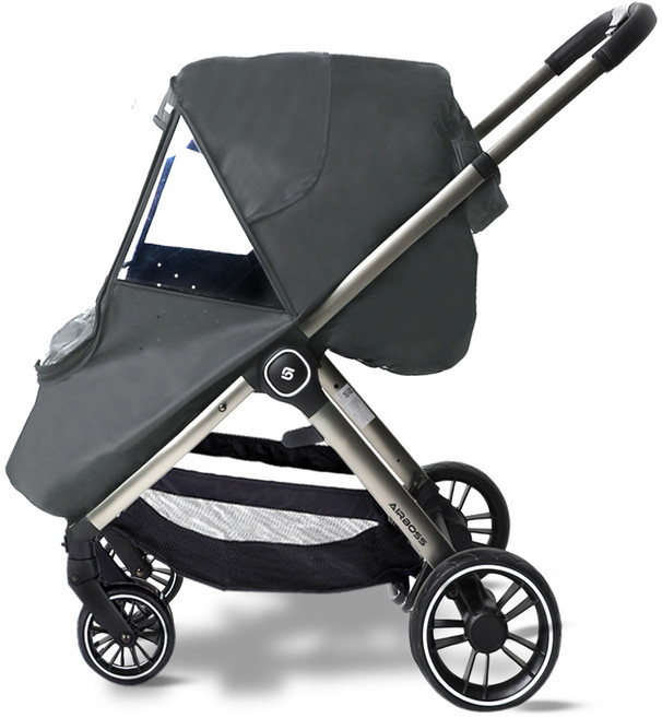 에어보스 유아용 COZY 사계절 방풍커버, 다크그레이, 1개