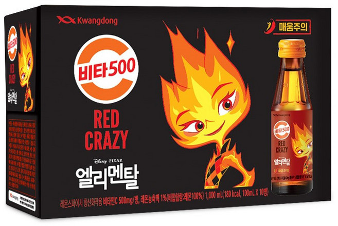 비타500 레드 크레이지, 100ml, 10개