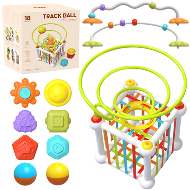 Joy Kids 兒童三合一多功能形狀配對益智盒, 1個