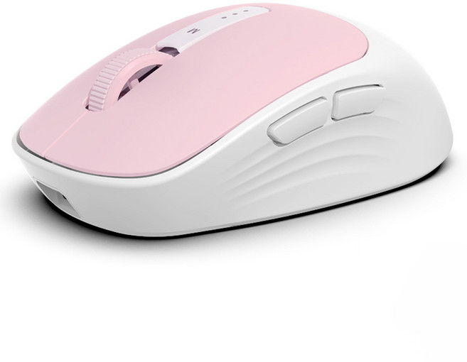 한성컴퓨터 무선 마우스, BM200, 베이비 핑크