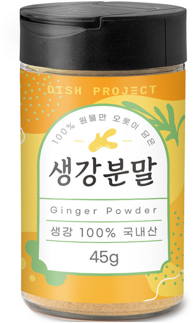 디쉬프로젝트 생강 분말, 45g, 1개