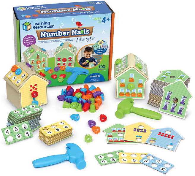 러닝리소스 넘버 망치 활동 세트, 혼합색상, 1세트