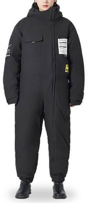 켓와일로 오토바이 겨울 방한우주복 C20, 블랙