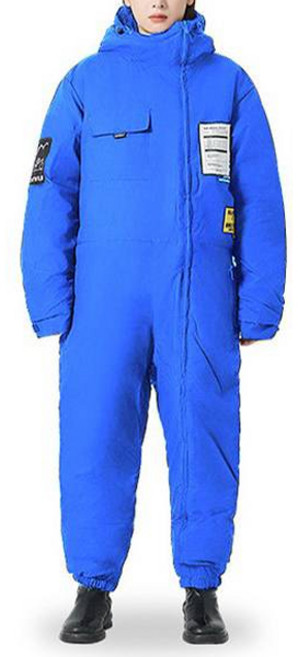 켓와일로 오토바이 겨울 방한우주복 C20, 블루