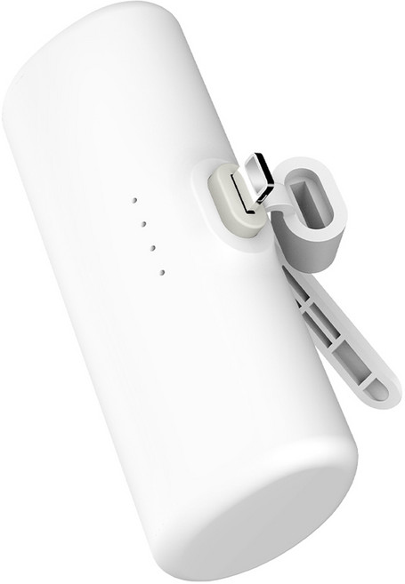 스마텍 20W 고속충전 일체형 보조배터리 5000mAh 애플8핀, STPB-DB20 8PIN, 화이트