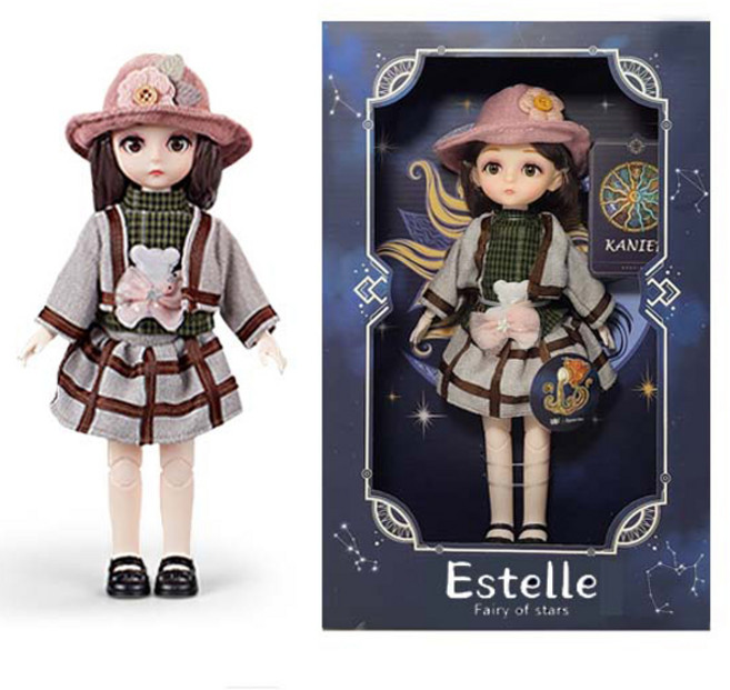 조이키즈 별의 요정 에스텔 별자리 구체 관절 마론인형 30cm + 인형옷 세트, 물병자리, 1개