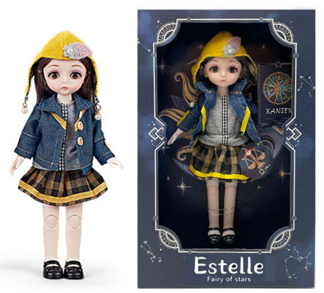 조이키즈 별의 요정 에스텔 별자리 구체 관절 마론인형 30cm + 인형옷 세트, 천칭자리, 1개