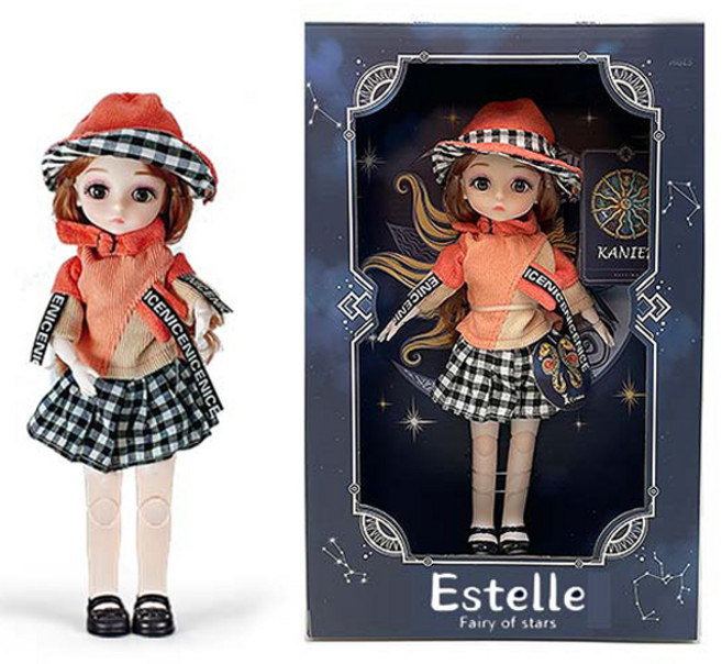 조이키즈 별의 요정 에스텔 별자리 구체 관절 마론인형 30cm + 인형옷 세트, 쌍둥이자리, 1개