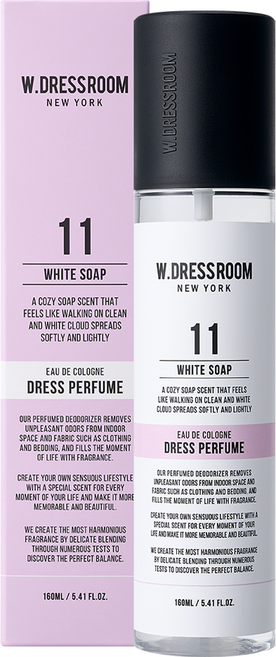 더블유드레스룸 드레스퍼퓸, 11번 화이트솝, 160ml, 1개