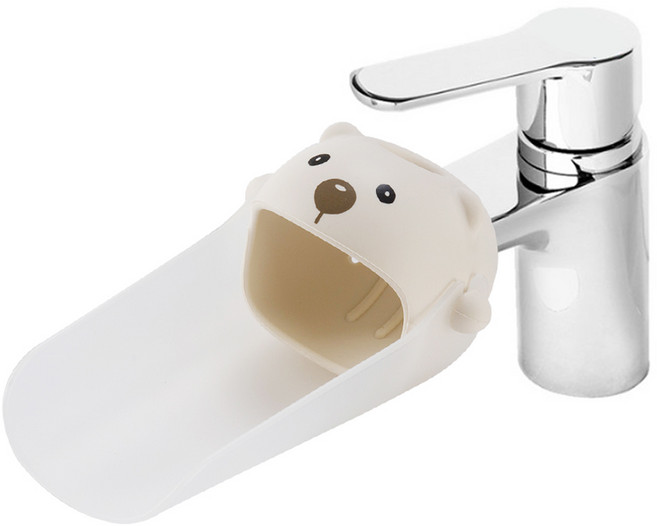 톨스토이 곰돌이 수도꼭지 연장탭, 혼합색상, 1개