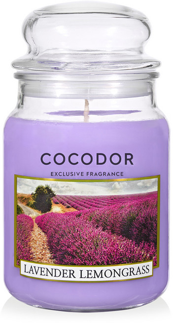 코코도르 라지자 캔들, 라벤더앤레몬그라스, 510g, 1개