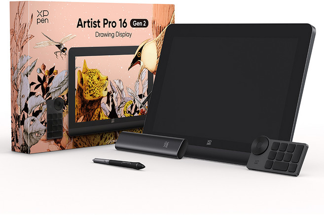 엑스피펜 Artist Pro 16 2세대 액정타블렛 세트, 블랙 + 그레이, MD160QH