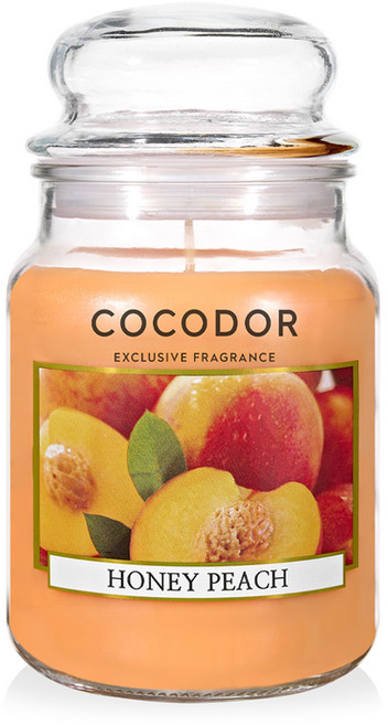 코코도르 라지자 캔들, 허니피치, 510g, 1개