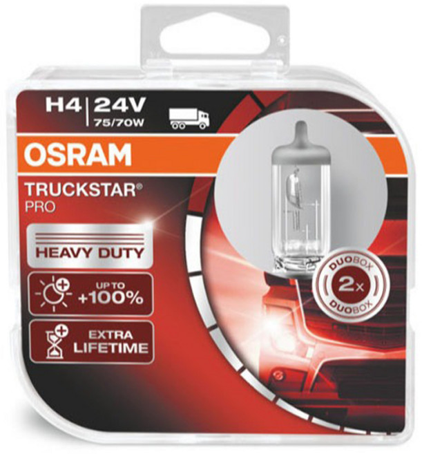 오스람 트럭스타프로 대형차 할로겐 전조등 24V, 2개, H4