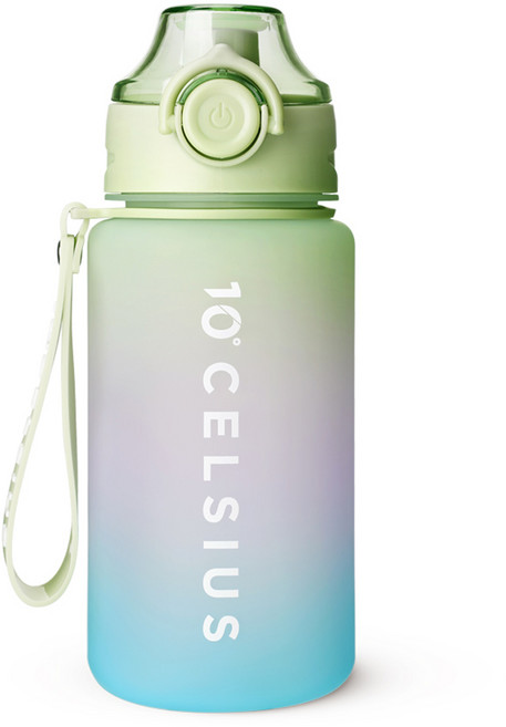 10도씨 트라이탄 레인보우 스포츠 보틀, 그린, 600ml, 1개