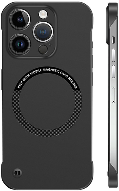 하마테 리얼생폰 프레임리스 맥세이프 슬림 휴대폰 케이스