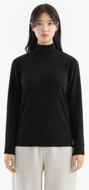 네이븐 올스판 긴목폴라 티셔츠 NA3WNT