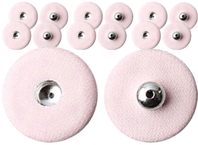 동대문단추왕 싸개 스냅 똑딱이 단추 18mm, 라이트핑크, 7개