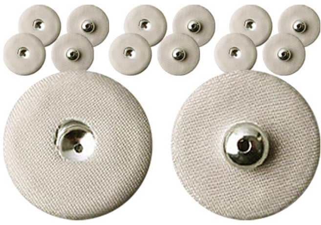 동대문단추왕 싸개 스냅 똑딱이 단추 18mm, 베이지, 7개