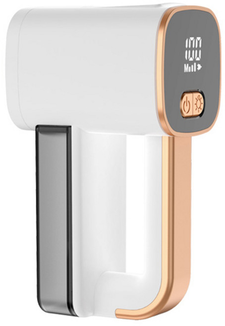 이나프 프리미엄 티타늄 6중날 LED 보풀제거기, LR1, 스노우화이트