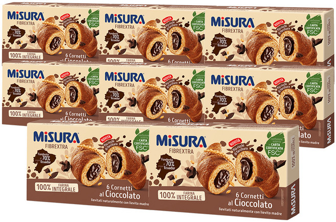 미주라 초코 통밀 크로와상, 308g, 8개