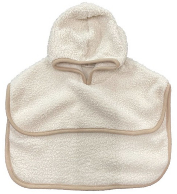 쉐리네뜨 유아용 아기띠 양털 망또워머, 오트베이지