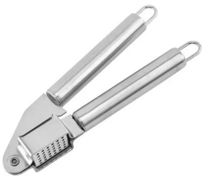 쿠킹랜드 스테인리스 304 마늘 다지기, 실버, 1개