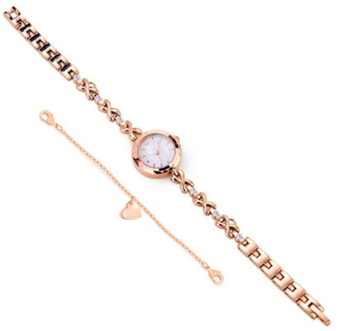 폭스바겐 화이트스톤 레이어드 팔찌시계