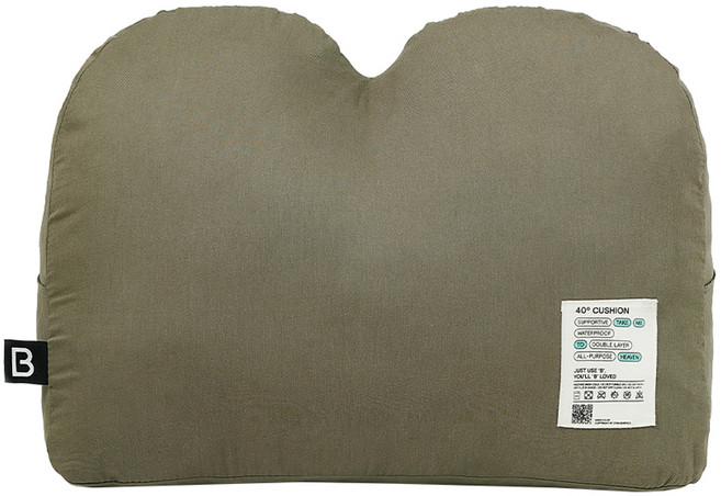 바른생각 40도 체위 쿠션, 카키