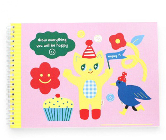 헬로우모리스 아리코 종합장, 혼합색상, 4개