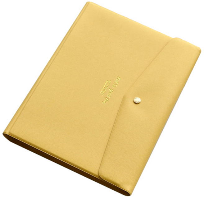 플레픽 젠틀 데이즈 A5 다이어리 커버 6공, 옐로우, 1개