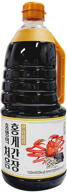 홍영의 처음 프리미엄 홍게간장, 1.5L, 1개