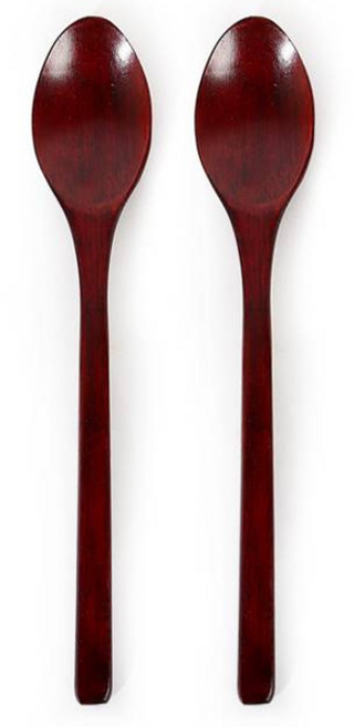 옻친구 통원목 옻칠 컬렉션 숟가락, 우드, 단품, 2개