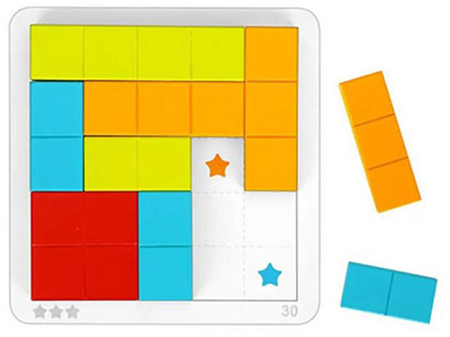 투키토이 모양게임 원목교구 676 9p, 혼합색상, 1개