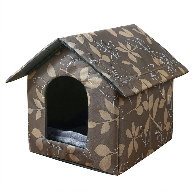 칠시 길고양이 유기견 급식소 겨울집 + 방석 세트, 브라운겨울집 + 랜덤발송방석, 1세트
