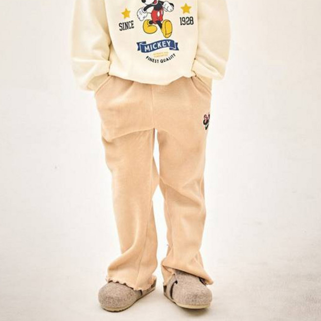 젤리스푼 여아용 디즈니 미니마우스 벨로아 본딩 부츠컷 보온 팬츠