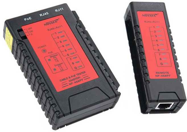 컴스 분리형 PoE 랜 테스터기 NY634, 1개