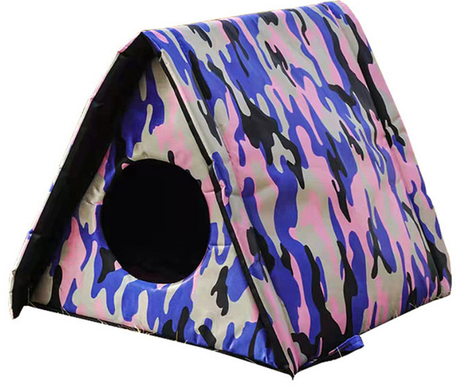 바디보 길 고양이 길냥이 하우스, 핑크밀리터리, 1개