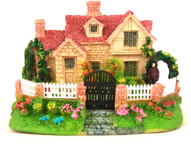 파이브오션 주황 지붕 유럽하우스 모형, 1개